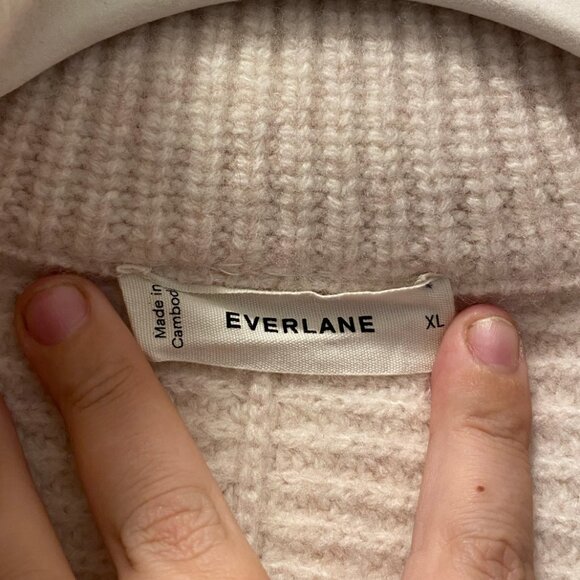 Everlane Half-Zip Sweater in Luxe Marino Size XL (fits like L) - Picture 6 of 6